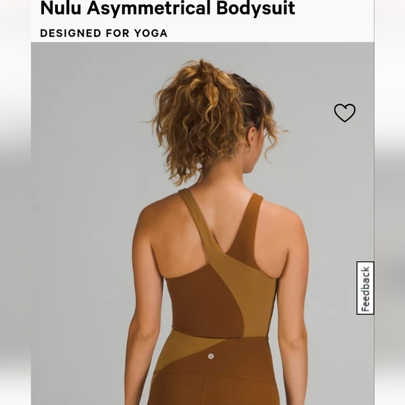 Lululemon Nulu Asymetrical Bodysuit OOS - Picture 2 of 9
